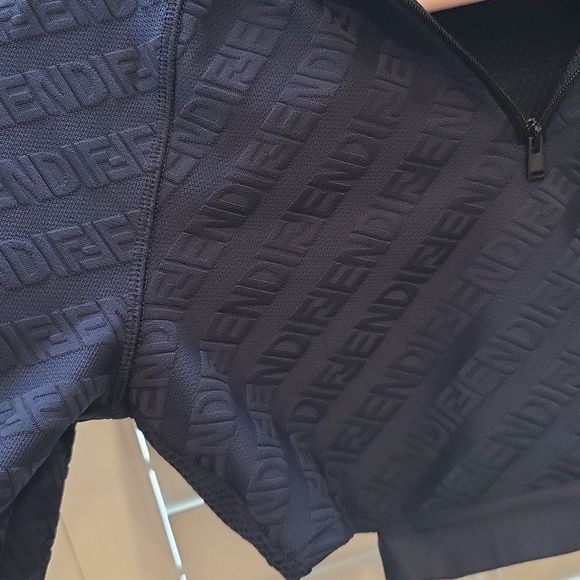 Fendi Top Knitted Fabric Atlhletic Wear Hoodie Cropped - Picture 5 of 11